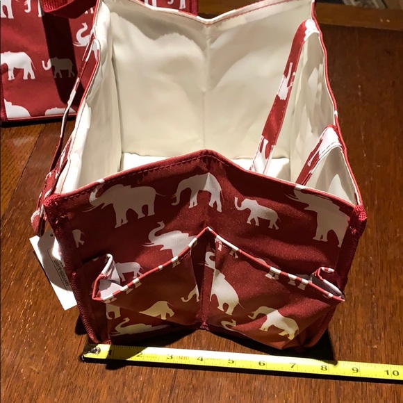 ALABAMA FAN Red / White Elephants bag with handles - Picture 4 of 8